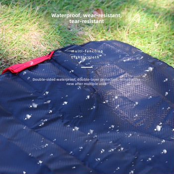 Piknika segums no neilona, mitrumizturīgs un smilšu izturīgs, 210T dimanta neilona raksts (vairākām personas)