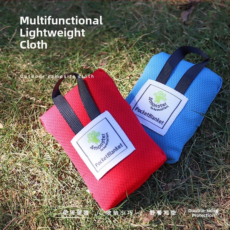 Piknika segums no neilona, mitrumizturīgs un smilšu izturīgs, 210T dimanta neilona raksts (vairākām personas)