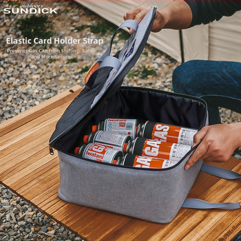 Mountain Guest Lauko Kempingo Dėžė Stalo Įrankių ir Dujų Balionų Saugojimui, Atspari Smūgiams, Sulankstomas Dizainas, 320 Kationinio Audinio