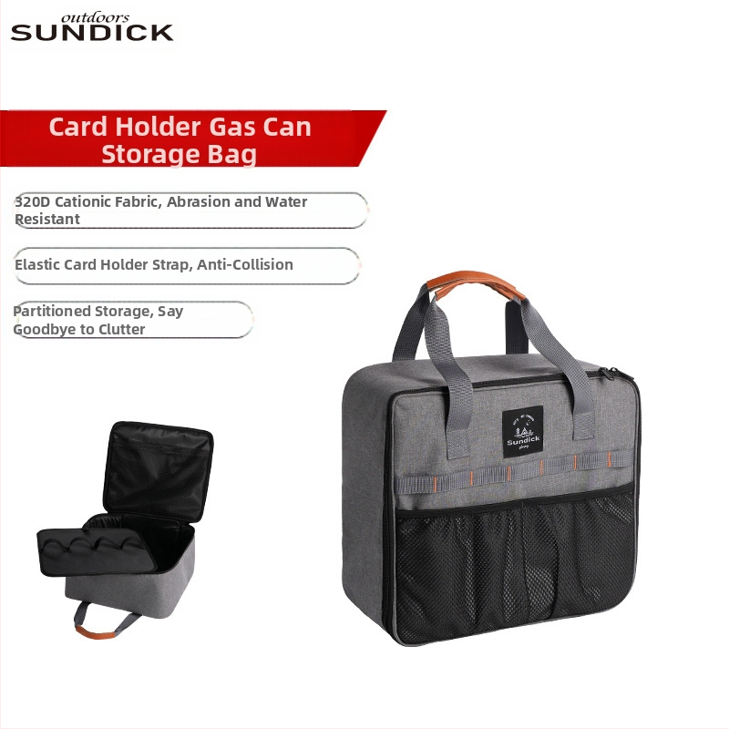 Mountain Guest Lauko Kempingo Dėžė Stalo Įrankių ir Dujų Balionų Saugojimui, Atspari Smūgiams, Sulankstomas Dizainas, 320 Kationinio Audinio