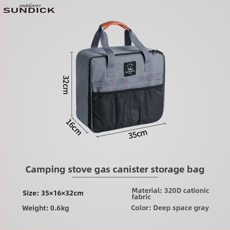 Mountain Guest Lauko Kempingo Dėžė Stalo Įrankių ir Dujų Balionų Saugojimui, Atspari Smūgiams, Sulankstomas Dizainas, 320 Kationinio Audinio