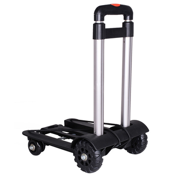 Τετράτροχη καρότσα; διπλώνεται και φορητή; κατασκευή από αλουμινιο-πλαστικό; μέγιστο φορτίο 40 κιλά; Easy Card