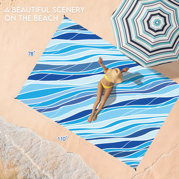 Āra piknika segums no poliestera, ūdensizturīgs un salokāms, modelis 4564, svars ap 300 g, piemērots 1–8 personām