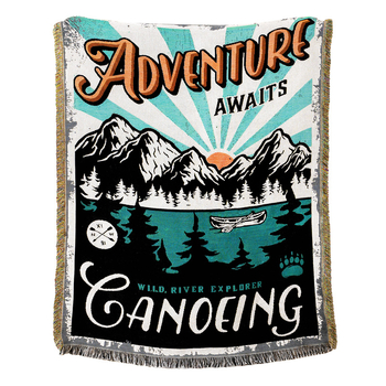 Medvilninis pledas sofai su kutais yra džakardo raštu, 800-999 g, peizažo raštas, šiuolaikiškas paprastas stilius, tinkamas visoms metų laikams