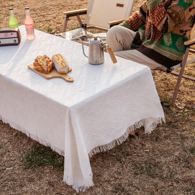 Подложка за маса - памук и лен, семпъл модерен стил, едноцветна