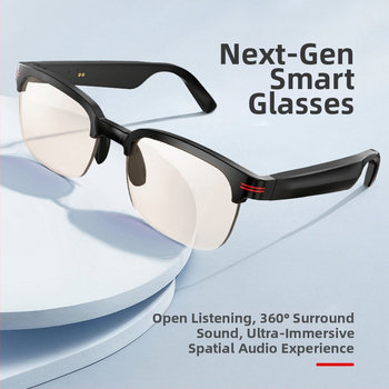 GS200 έξυπνα γυαλιά Bluetooth με κατευθυνόμενο ήχο — έλεγχος αφής, μπαταρία 150 mAh, υλικό PC+ABS, ασύρματη εμβέλεια 5–10 m, δυνατότητες: κλήσεις και μουσική