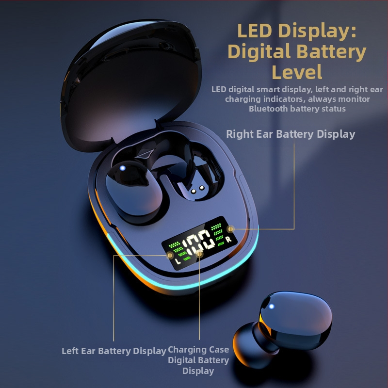 Bluetooth bezdrôtové športové stereo slúchadlá do uší, Bluetooth 5.1, dosah 10 m, NFC, hlasové ovládanie, 8+ hodín výdrže