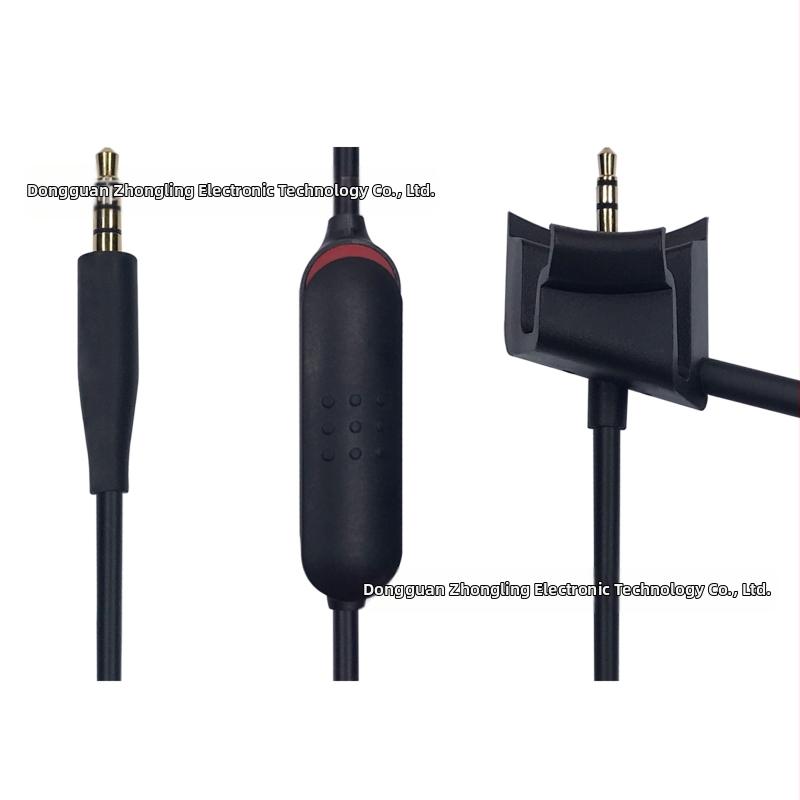 Аудио кабел за BOSE QC35 слушалки с подвижен микрофон, златно покритие, медна сърцевина висока чистота, гъвкав ТПЕ кабел, ROHS съвместим