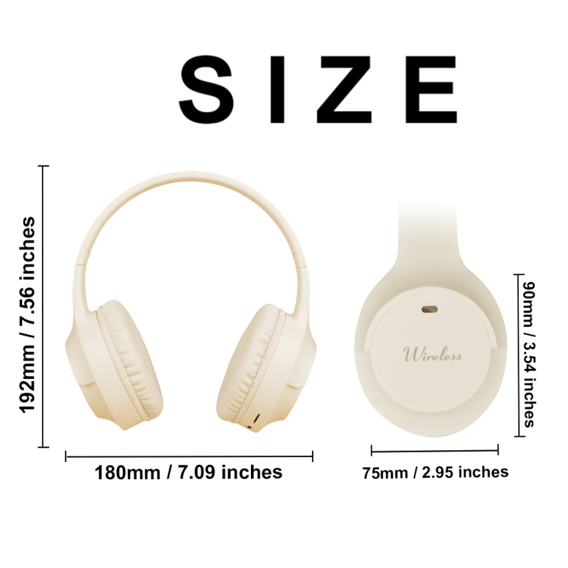 K6 bežične over-ear slušalice, sklapanje, Bluetooth 5.3, domet 10 m, trajanje baterije 4–8 h, stereo zvuk