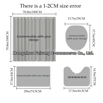 Κουρτίνα ντους με καρτούν πάπια (Υλικό: Πολυεστέρας ύφασμα, Στυλ: Μοντέρνο-Απλό, Εκτύπωση λογότυπου: Διαθέσιμο, Προσαρμογή: Διαθέσιμη, Μάρκα: New Shadow)