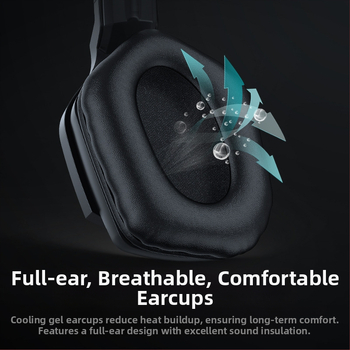 ONIKUMA B60 Bluetooth слушалки за игри, шумопотискане, безжичен стерео звук, LED осветление, батерия над 8 часа