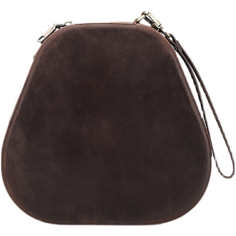 Θήκη προστασίας AirPods Max από κορυφαίο δέρμα βοοειδών με ανάγλυφο σχέδιο, φορητή και καθολική