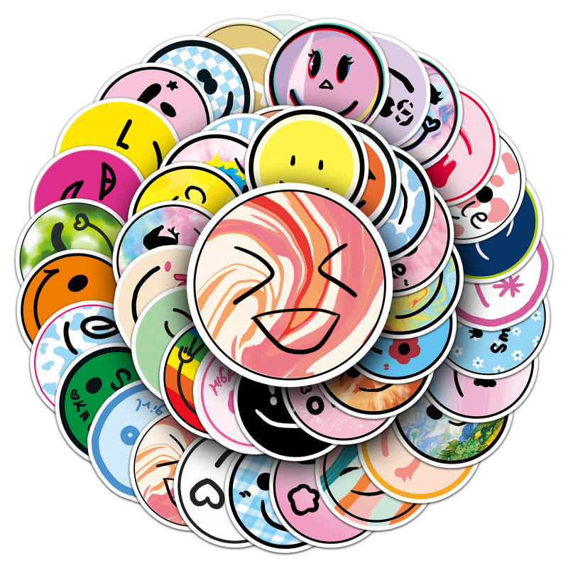 Set naljepnica Doudou Cloud Small Fresh Series – DIY karikatura osmijeh grafiti, offset tisak, 30 g, samoljepljive