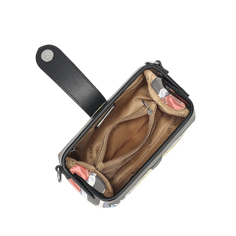 COCIO Boho večernja torbica od PVC-a – crossbody s šnurnim zatvaranjem, unutarnji pretinac