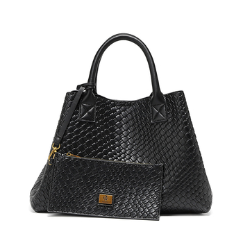 Geantă tote din PU, stil street-trend, formă orizontală pătrată, închidere cu magnet, buzunar intern pentru telefon, căptușeală poliester