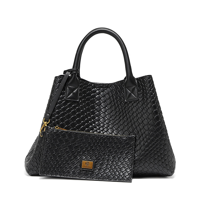 Geantă tote din PU, stil street-trend, formă orizontală pătrată, închidere cu magnet, buzunar intern pentru telefon, căptușeală poliester