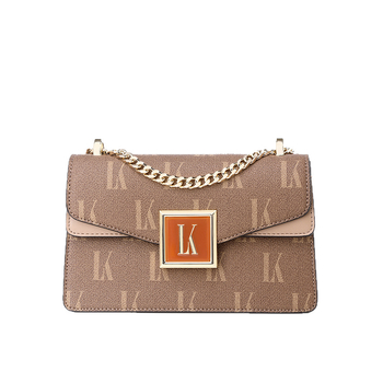 Geantă crossbody din piele naturală, pătrată, cu capac, închidere magnetică, căptușeală poliester