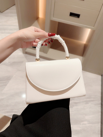 PU női váll- és keresztpántos táska fedéllel — függőleges négyzet alakú forma, könnyű luxus, 2023 nyár