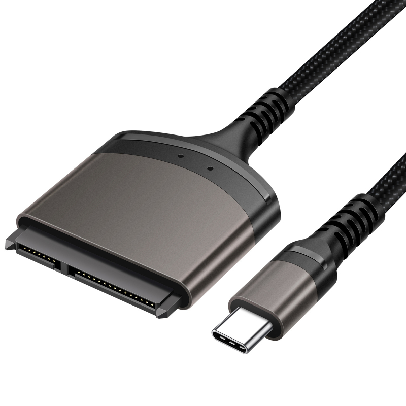 Αντάπτορας USB 3.0 σε SATA για δίσκο 2,5 ιντσών με περίβλημα από κράμα αλουμινίου, καλώδιο χαλκού 23 cm, μοντέλο E55