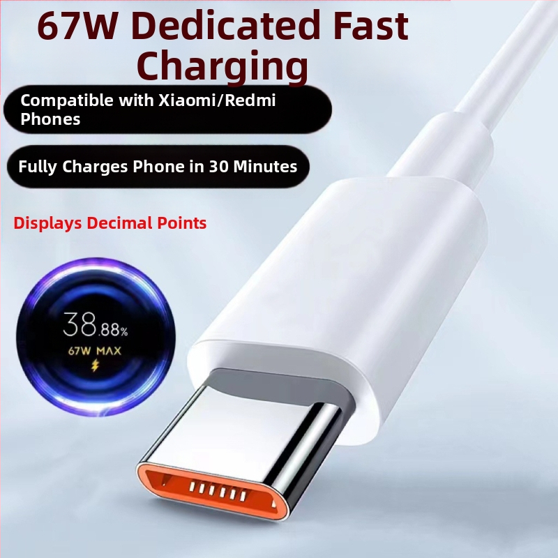 Napájací kábel USB Type-C a Micro USB, rýchle nabíjanie (67W max, PVC, jednostranný konektor)
