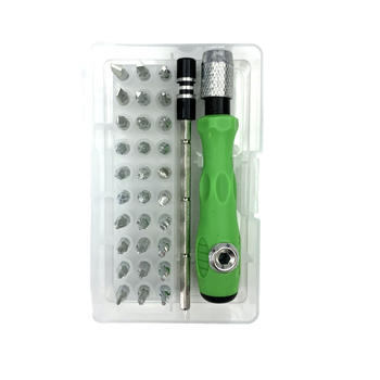 Bai Yi 32-in-1 atsuktuvų rinkinys namų naudojimui, itin tikslūs remonto įrankiai, magnetinės ir izoliacinės galvutės, 45# plienas, svoris 107 g