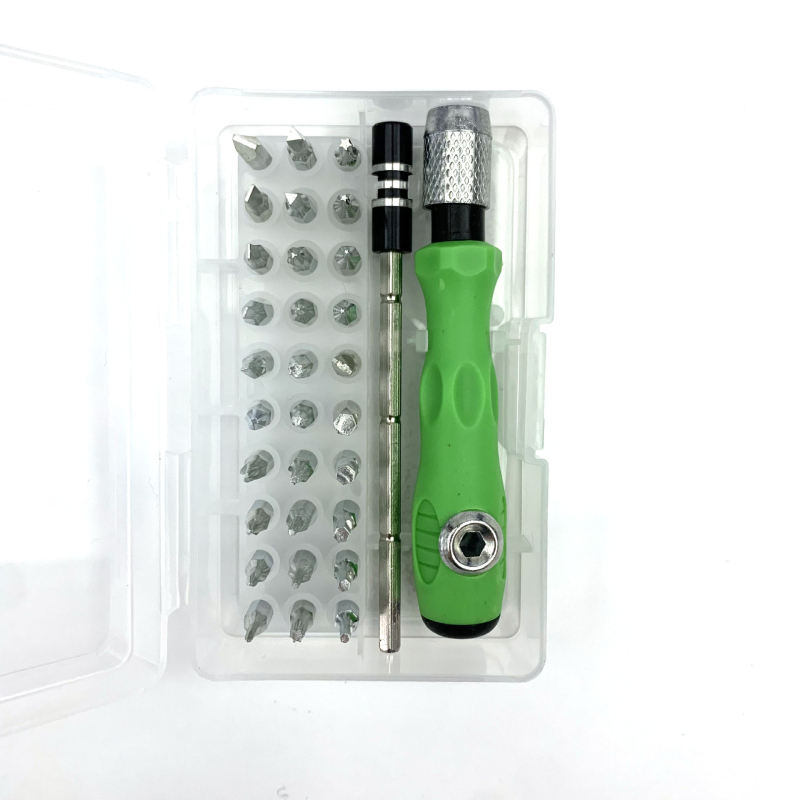 Bai Yi 32-in-1 atsuktuvų rinkinys namų naudojimui, itin tikslūs remonto įrankiai, magnetinės ir izoliacinės galvutės, 45# plienas, svoris 107 g