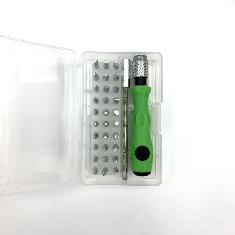 Bai Yi 32-in-1 atsuktuvų rinkinys namų naudojimui, itin tikslūs remonto įrankiai, magnetinės ir izoliacinės galvutės, 45# plienas, svoris 107 g