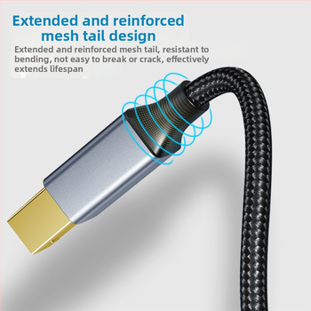 Type-C USB кабел за данни за принтери и лаптопи с чисто медно ядро, RoHS, OEM обработка