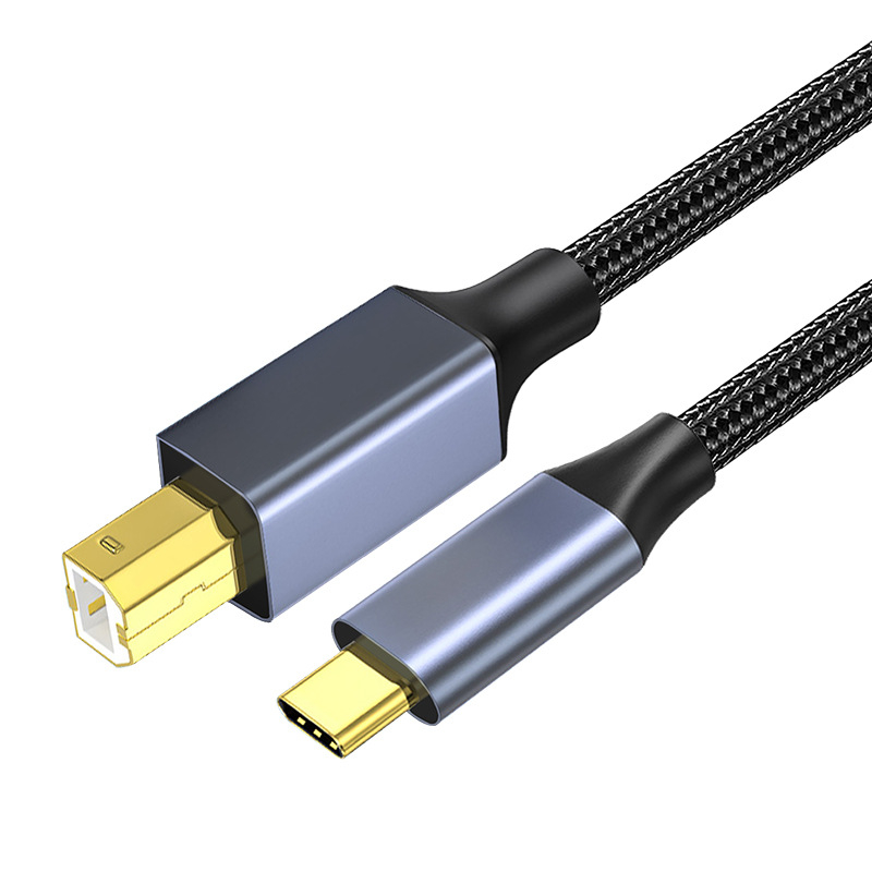 Type-C USB кабел за данни за принтери и лаптопи с чисто медно ядро, RoHS, OEM обработка