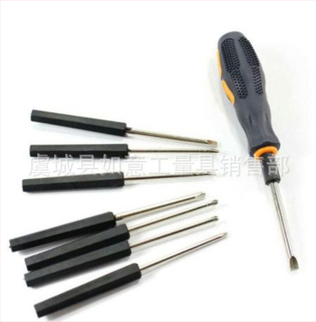 3 dalių veržliaraktų rinkinys: magnetinis, izoliuotas, iš anglies plieno; dviejų galų su Philips/plokščiu atsuktuvais ir Torx bit (Modelis 01)