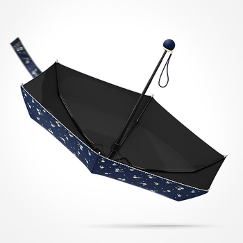 OLYCAT penkių skyrių retro kapsulinis skėtis, 210T Impact audinys, aliuminio rėmas, UPF > 50, rankinis atidarymas