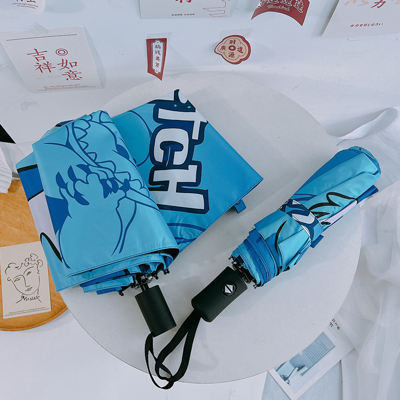 Retro sulankstomas skėtis su automatinio atidarymo funkcija, plieninis rėmas su 8 briaunomis, plastikinė rankenėlė, 190T audinys