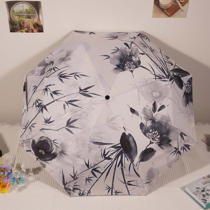 Saulės skėtis su automatinio atidarymo funkcija, 8 strypų vėjo atsparus dizainas, UV apsauga UPF 50+, 190T audinys, plieninis kotas