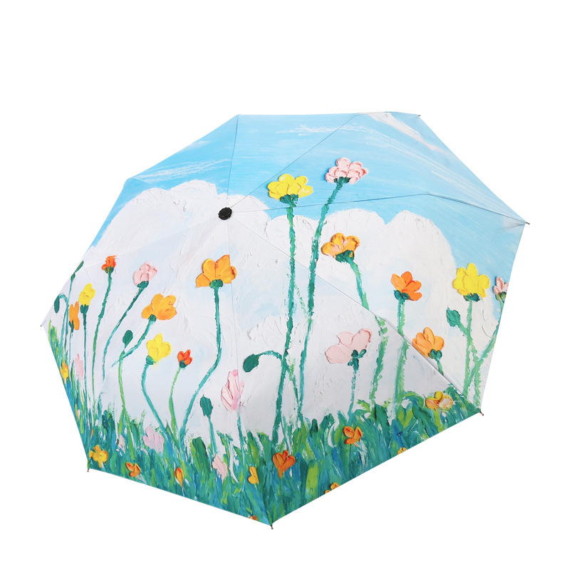 Automatinis atidarymas ir uždarymas skėtis, 8 plieno rėmas, audinys 190T, UV apsauga UPF 40+, plastikinė rankena