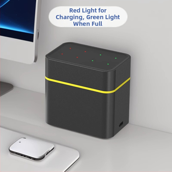 Умно зарядно за батерии AA с 8 гнезда, Type-C порт, вход 5V/2A, изход 5V DC 2A