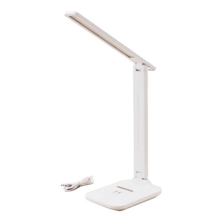 Αναδιπλούμενο LED φωτιστικό γραφείου με αφής ρύθμιση φωτεινότητας, προστασία ματιών για ανάγνωση και μελέτη, τροφοδοσία USB, λειτουργίες νυχτερινής, μάθησης και περιβαλλοντικού φωτισμού