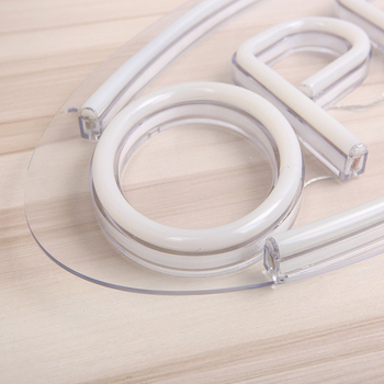 LED neon hátsó panel - E14 aljzat, USB tápegység, IP42, 60000 óra élettartam