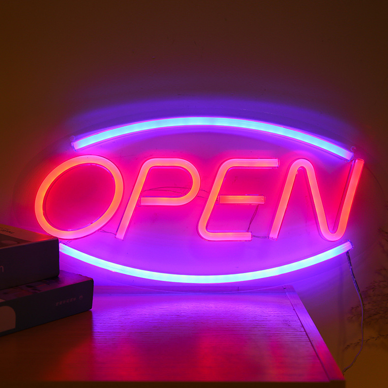 LED neon hátsó panel - E14 aljzat, USB tápegység, IP42, 60000 óra élettartam