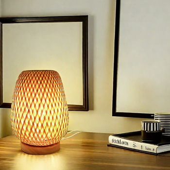 Bambuko stalo lemputė — Japonijos zen atmosfera, Naujasis Kinijos stilius, EU CE sertifikatas