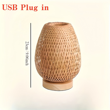 Bambuko stalo lemputė — Japonijos zen atmosfera, Naujasis Kinijos stilius, EU CE sertifikatas