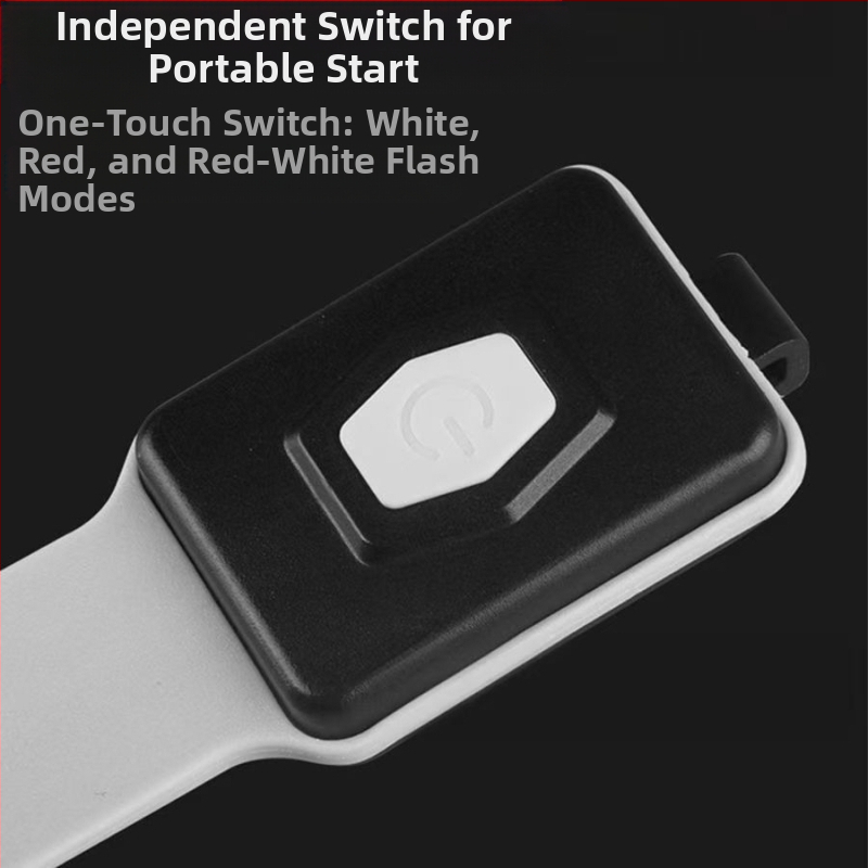 Външна преносима COB светлина за бягане, Type-C зареждане, LED, 5V, 1W, бутонен превключвател