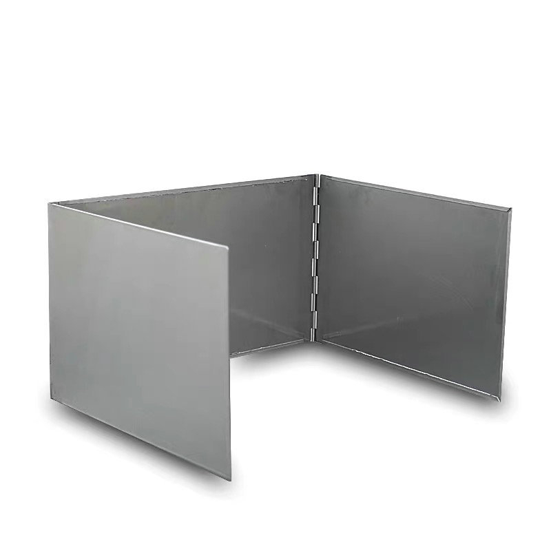 Roostevabast terasest tuulekindel kilp kartridžpliidile ja matkale