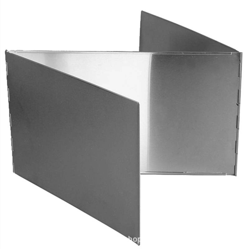 Roostevabast terasest tuulekindel kilp kartridžpliidile ja matkale