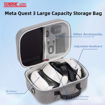 Meta Quest 3 Cross-Body Storage Bag από STARTRC GAMES, Snowflake Cloth, για Meta Quest 3
