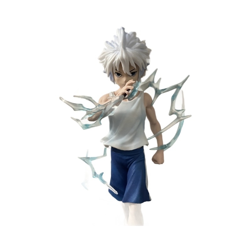 PVC figura Killua Zoldyck u stojećem položaju – Hunter x Hunter, Peeling Animation, pakiranje u kutiji, animacijski prikaz uključen, sastavljena