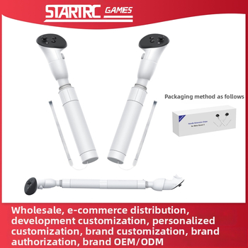 Meta Quest 3 светлинен меч дръжка разширител за VR очила – аксесоар за голф игра, ABS + силикон