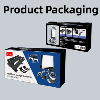 PS5 Τοίχου Μοντάζ με Θήκη για Ακουστικά για PS5, PS5 Slim, PS5 Pro και PS5 VR2 | Μέταλλο + ABS, 445 g