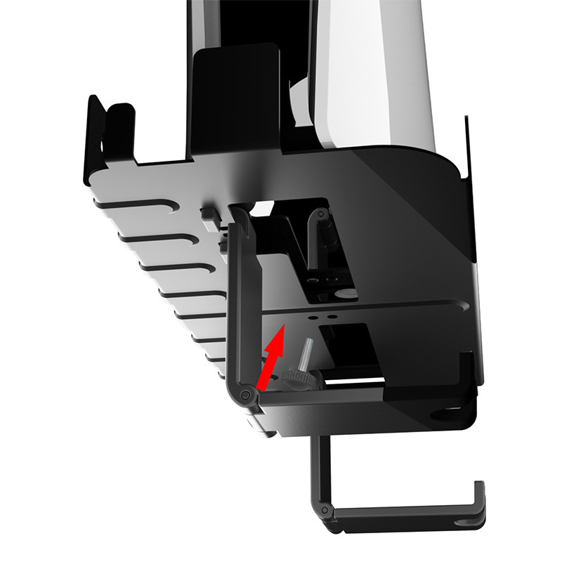 PS5 sieninis laikiklis su ausinių laikikliu PS5, PS5 Slim, PS5 Pro ir PS5 VR2 | Metalas + ABS, 445 g