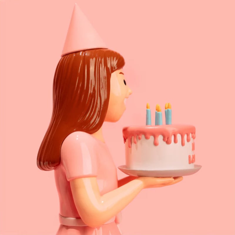 Tuoyi figură din rășină – ornament cu stil cartoon, meșteșug din rășină, ambalaj din carton