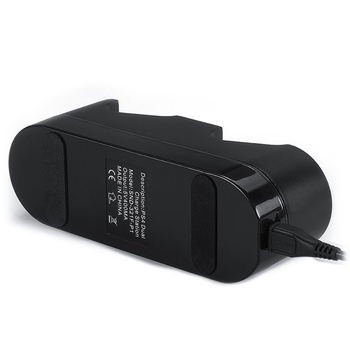 PS4 Ασύρματος Φορτιστής Ελεγκτών – Διπλός σταθμός φόρτισης, USB σύνδεση, συμβατό με PS4 χειριστήρια, διαστάσεις 55×160×57 mm, βάρος 197 g, ABS περίβλημα